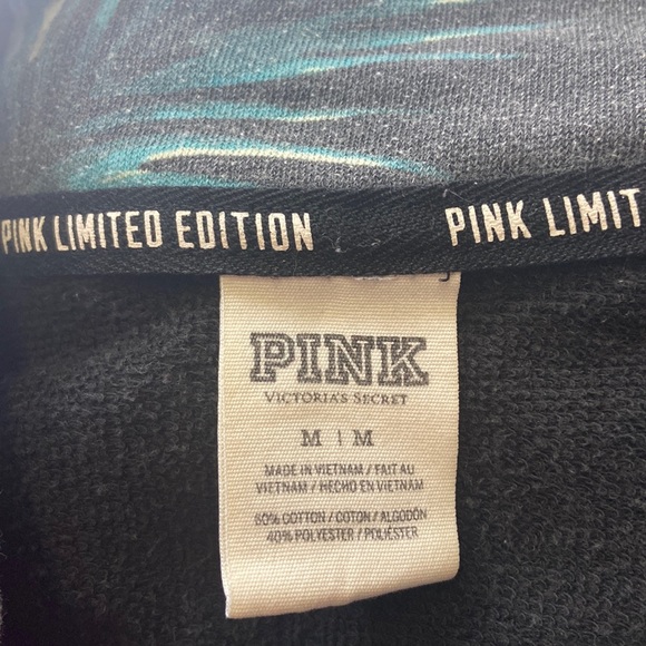 Victoria Secret Pink Limited Edition black sweatshirt medium - Picture 3 of 11